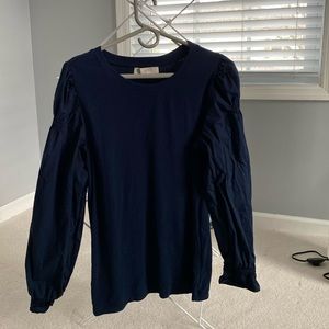 Loft puff sleeve top. Size Large. Great condition